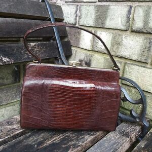 Vintage scort Reptile skin bag from 1940's and 50'